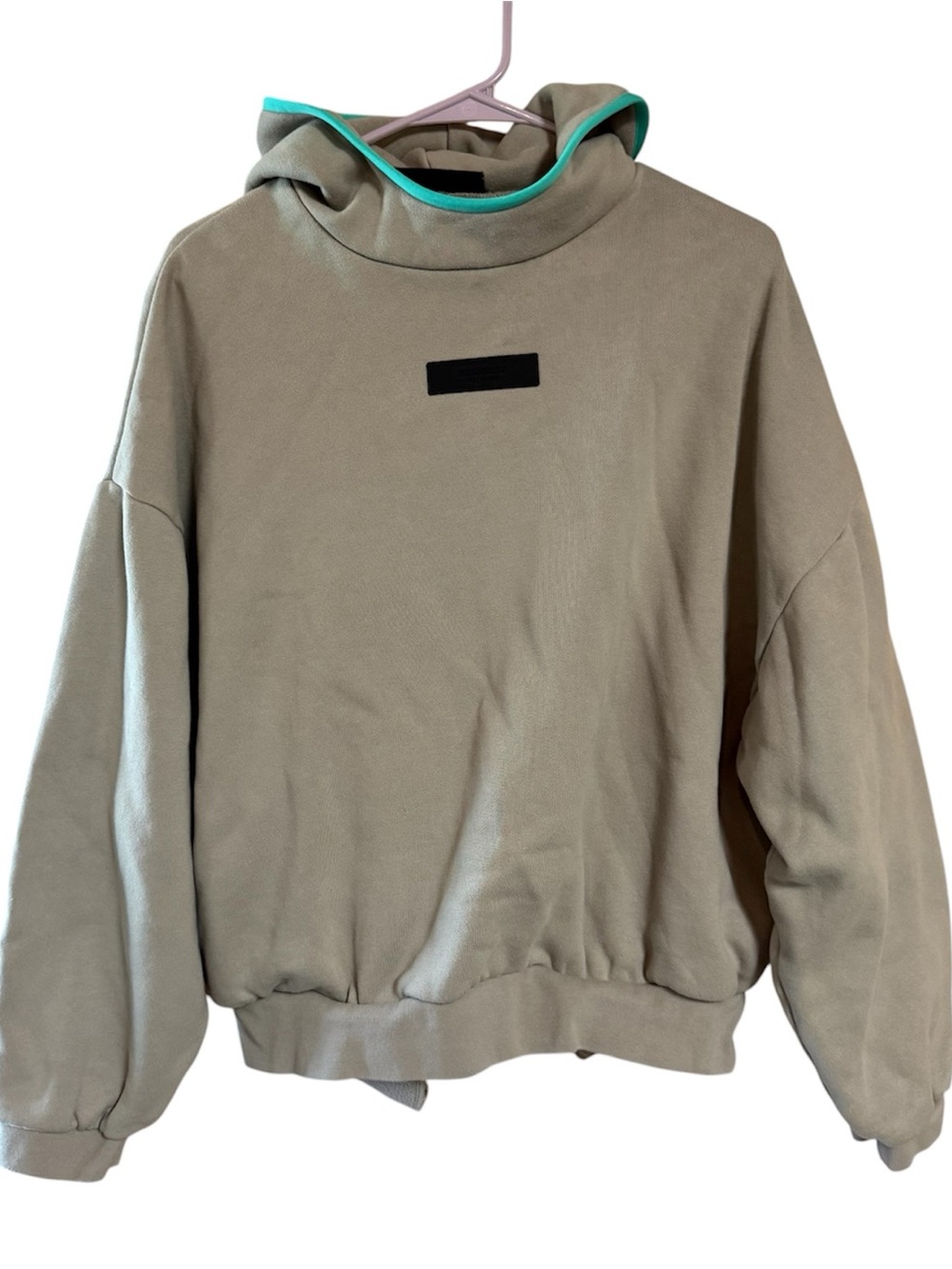 Fear of God Essentials Beige Tan Seal Hoodie size small